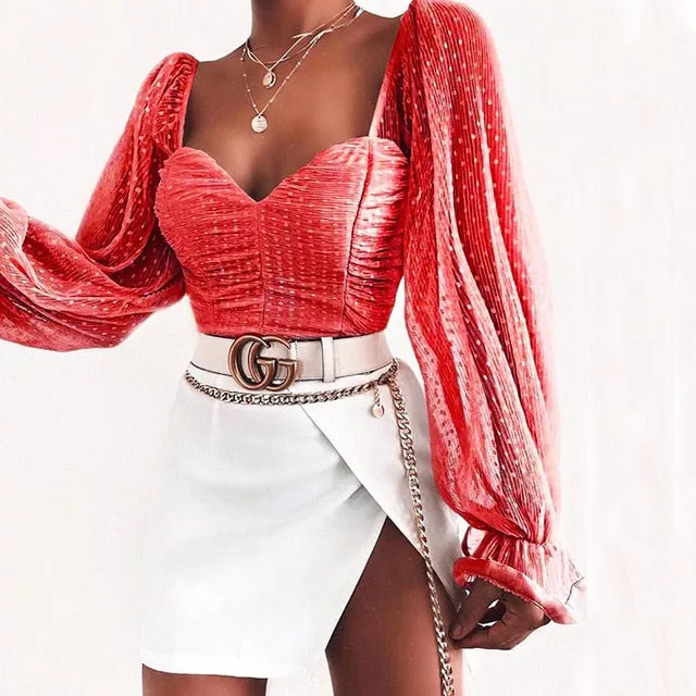 2021 New!!!  Women's Mesh Shirt Long Loose Fitting Sleeve Sizes S - XL