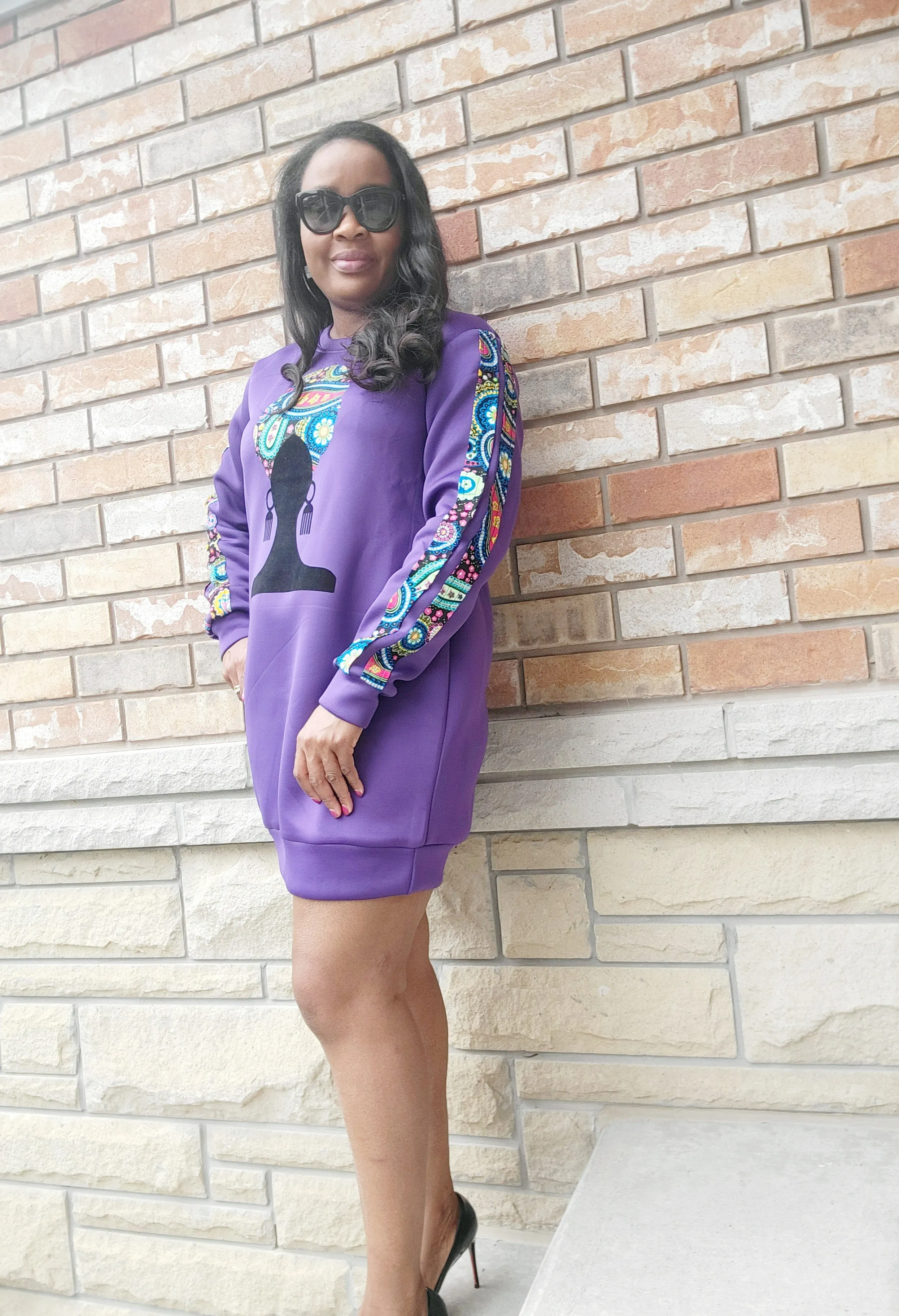 Afrocentric Sweater Dress