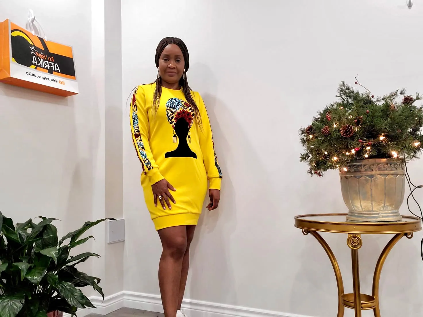 Afrocentric Sweater Dress