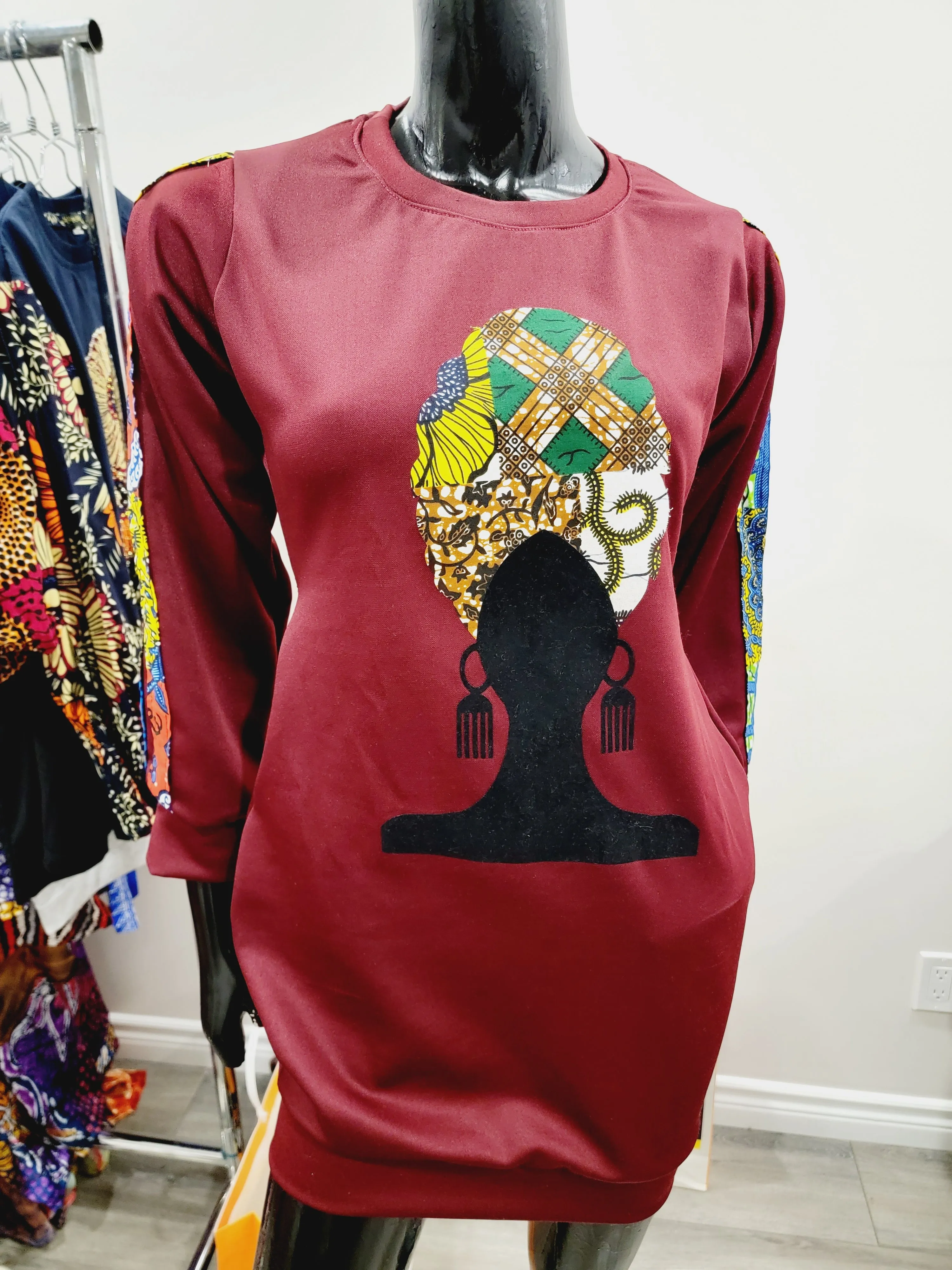 Afrocentric Sweater Dress