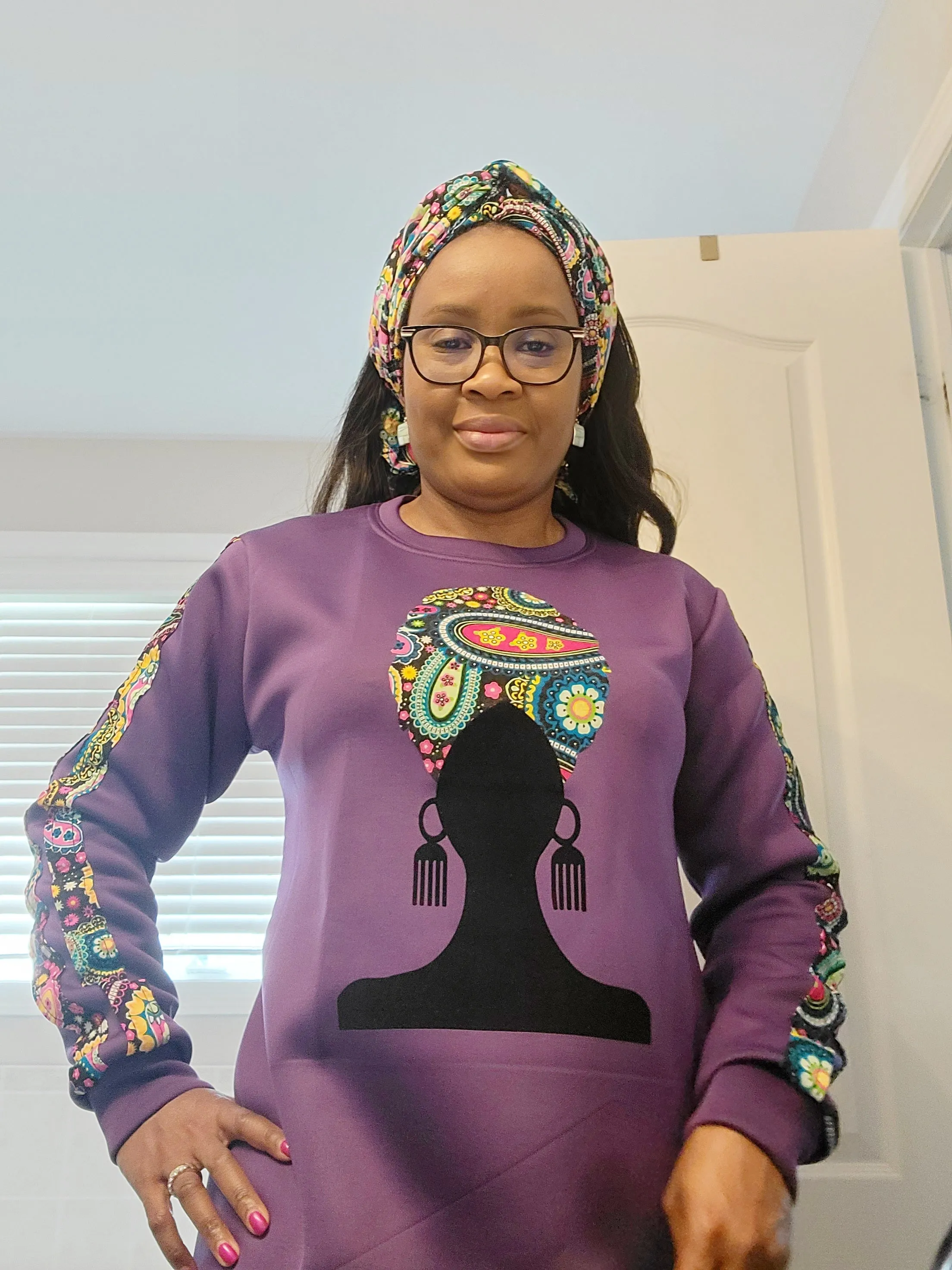 Afrocentric Sweater Dress