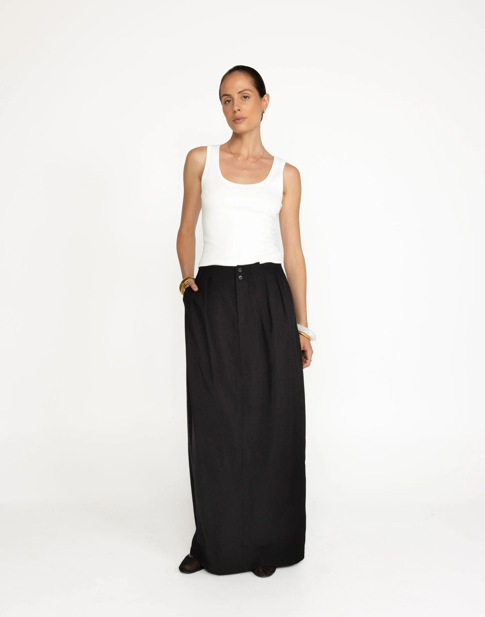 Alden Maxi Skirt (Black)
