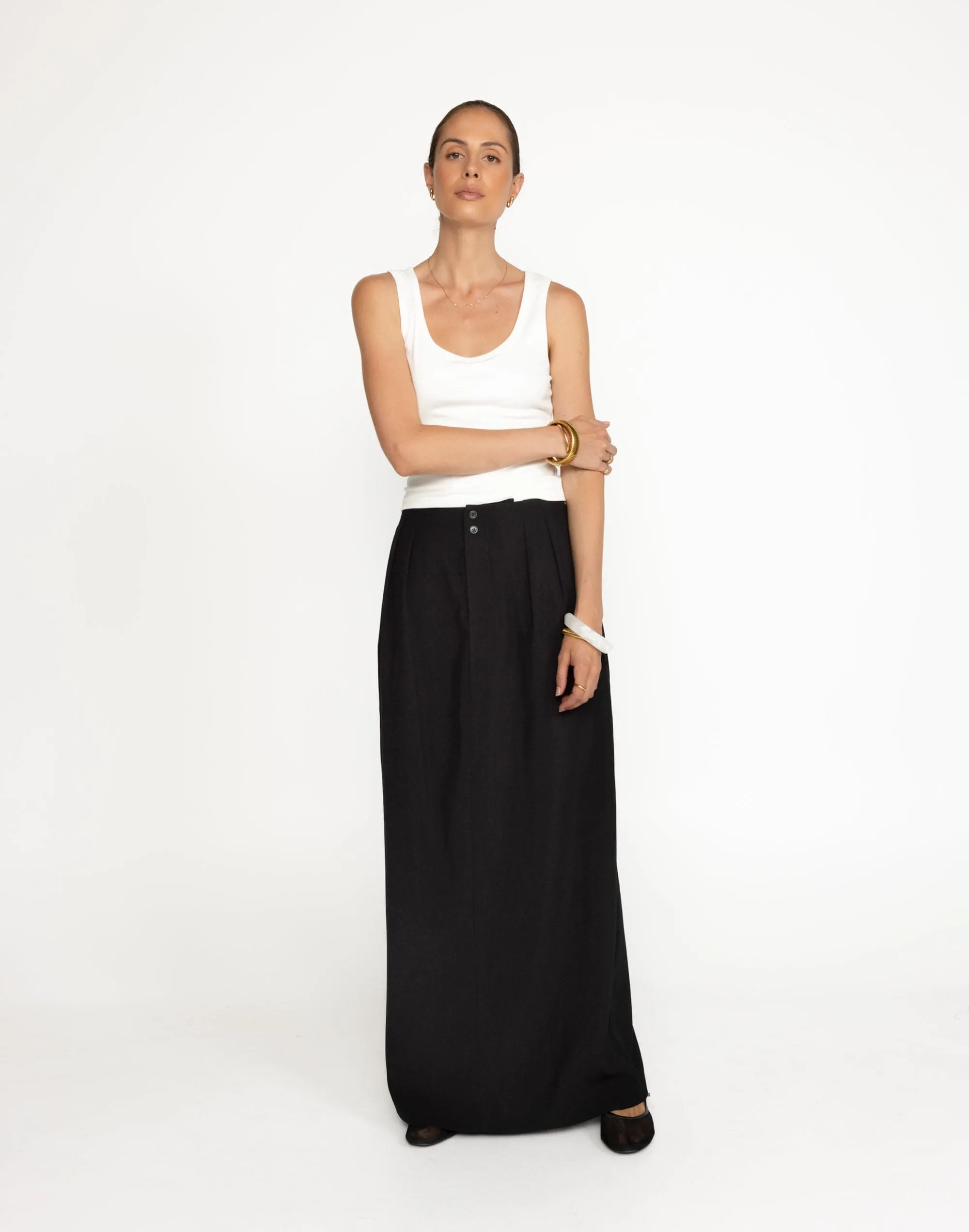 Alden Maxi Skirt (Black)