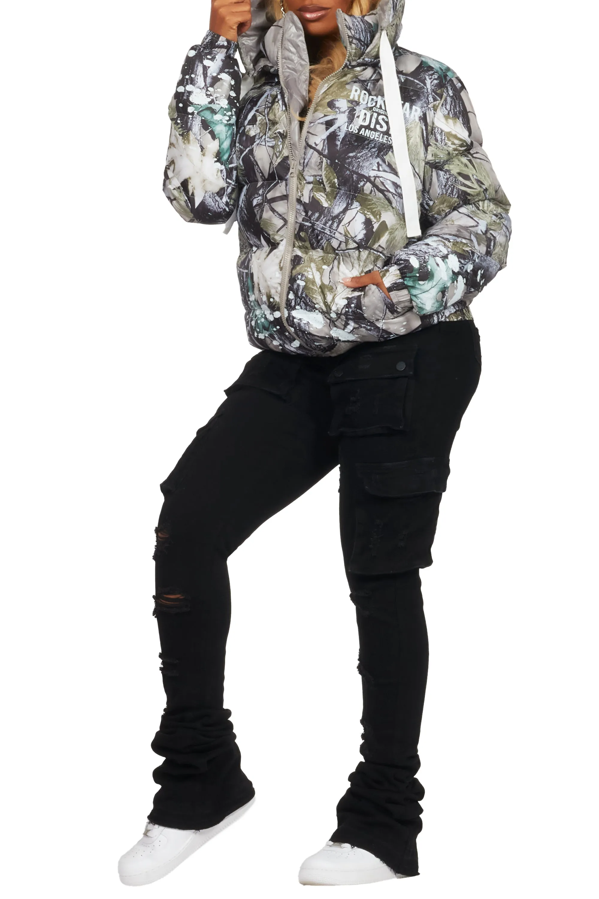 Art Dist. 2.0 Tree Camo Puffer Jacket