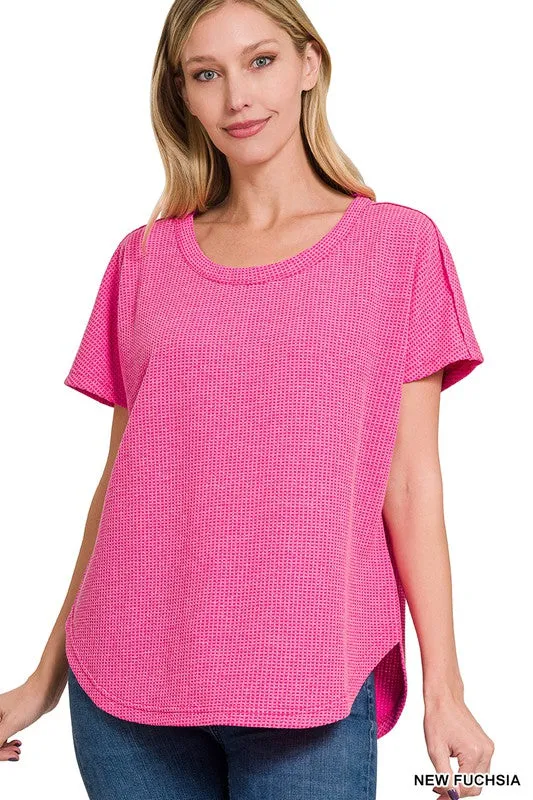 Baby Waffle Short Sleeve Top
