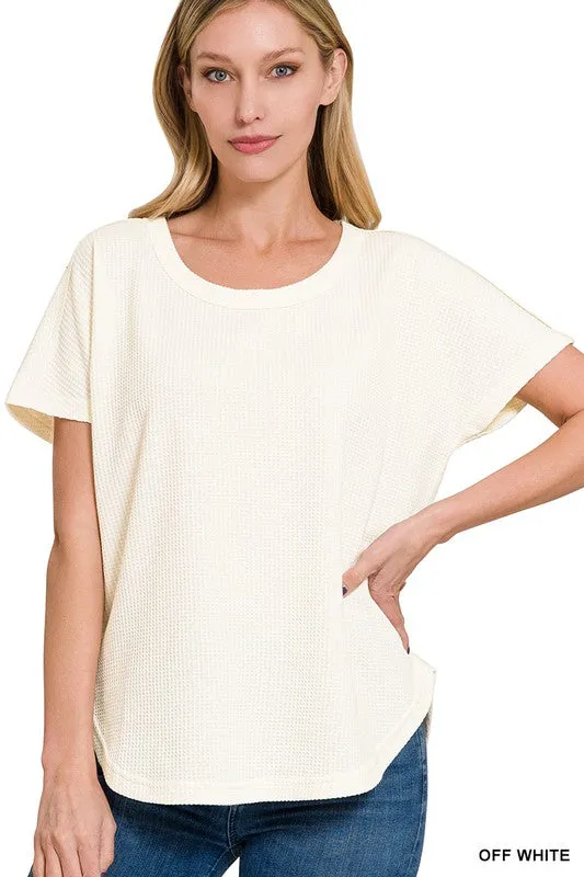 Baby Waffle Short Sleeve Top