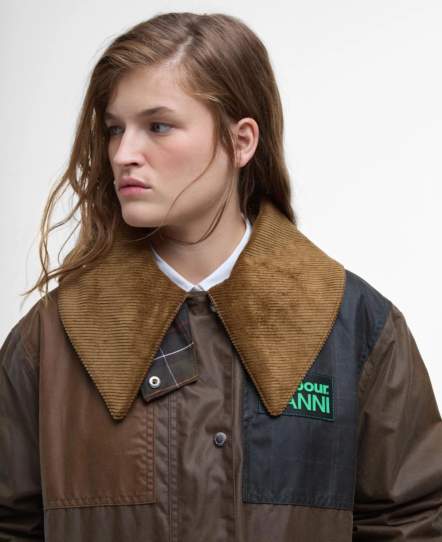 BARBOUR X GANNI WAX DUFFLE COAT | BARK