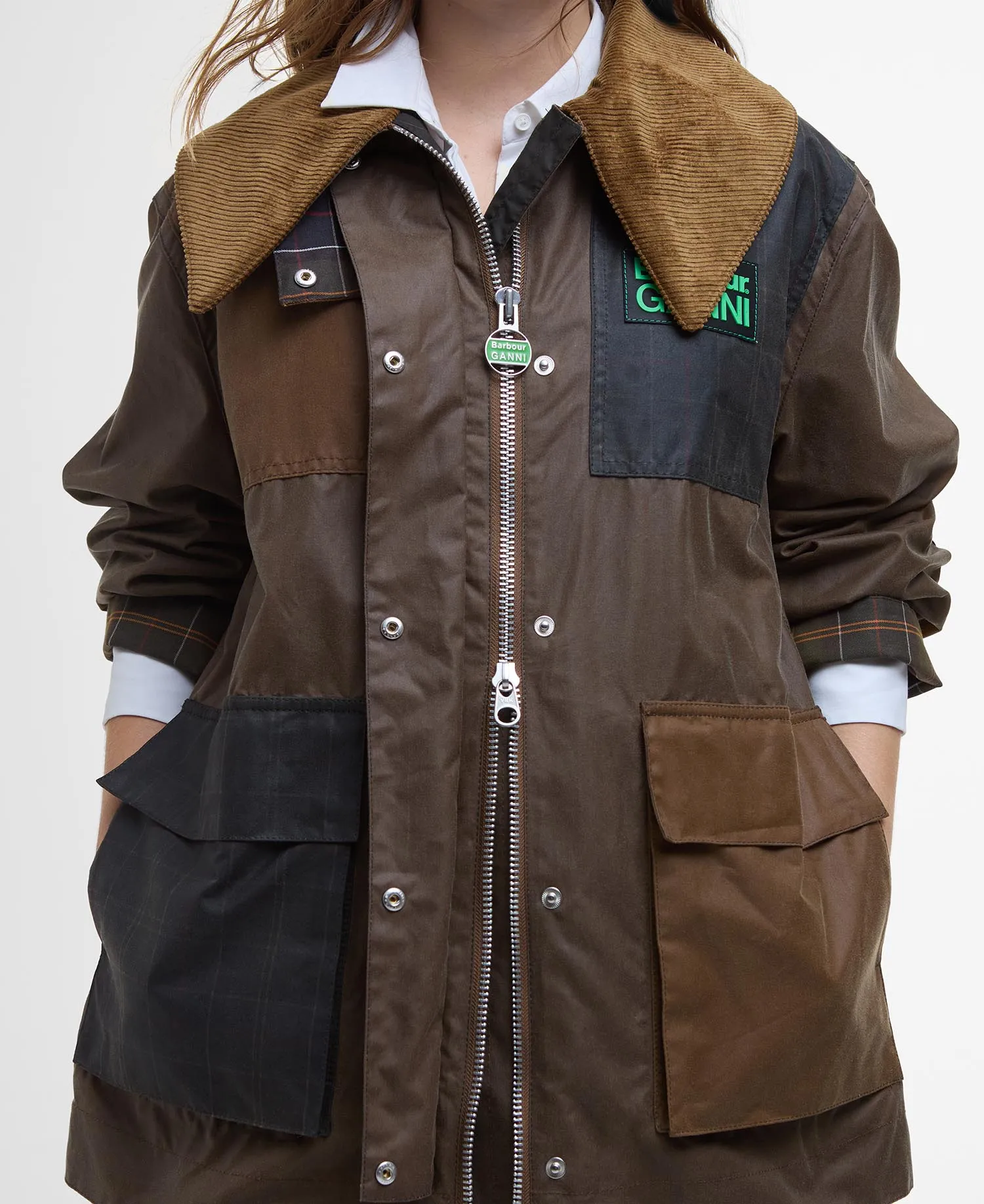 BARBOUR X GANNI WAX DUFFLE COAT | BARK