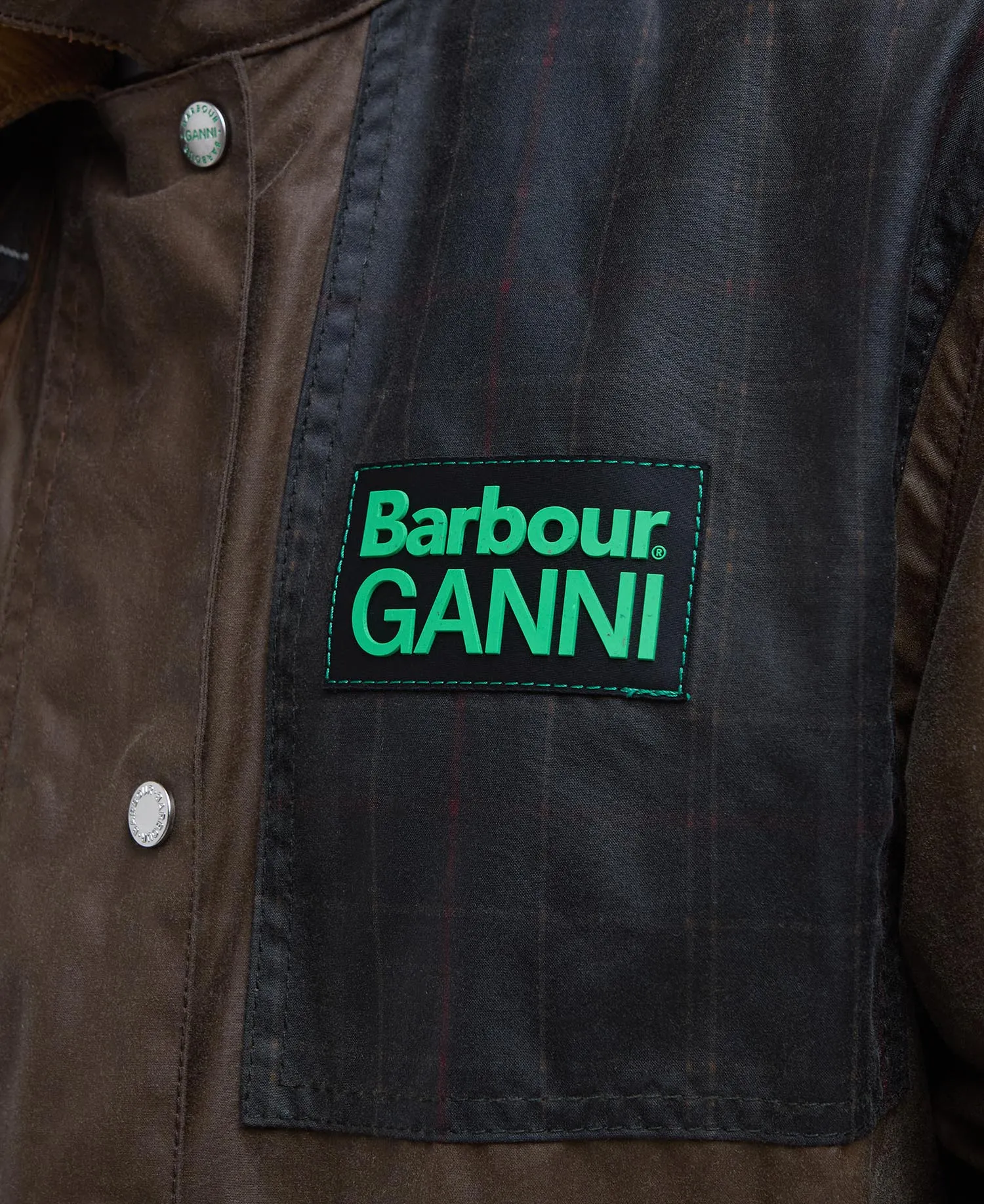 BARBOUR X GANNI WAX DUFFLE COAT | BARK