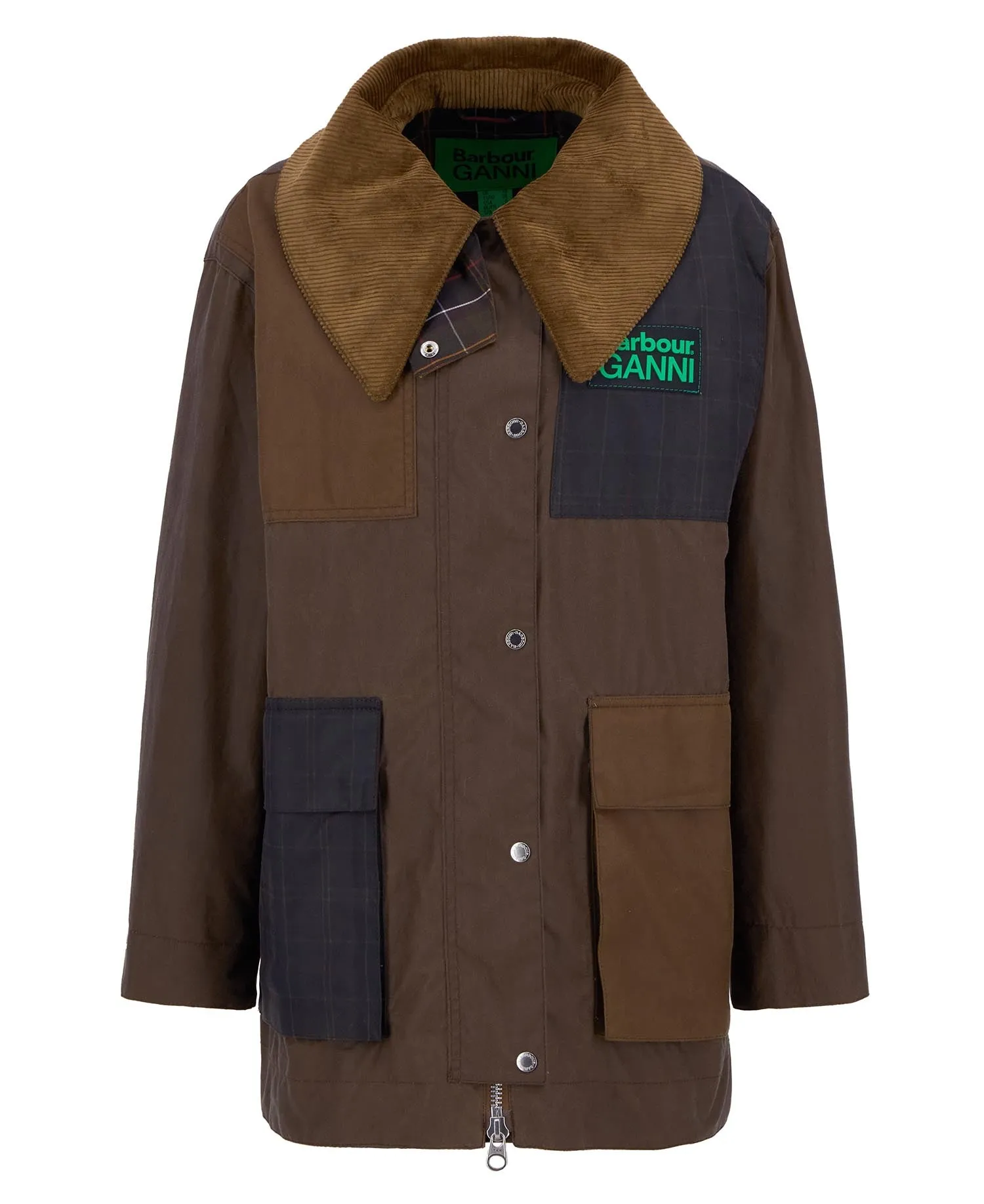 BARBOUR X GANNI WAX DUFFLE COAT | BARK