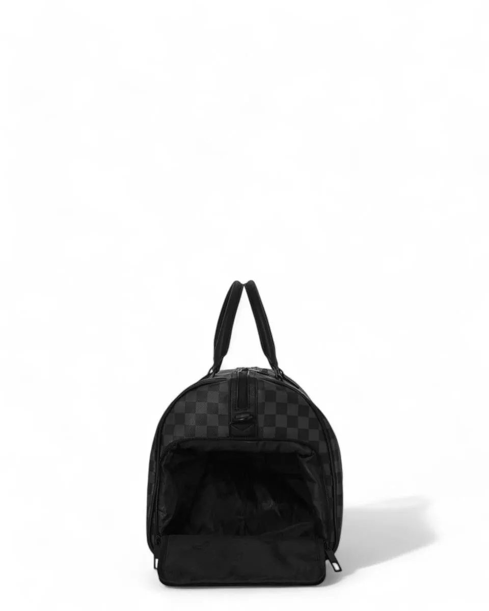 borsone sprayground half spritz black/grey check