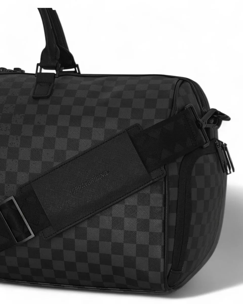 borsone sprayground half spritz black/grey check