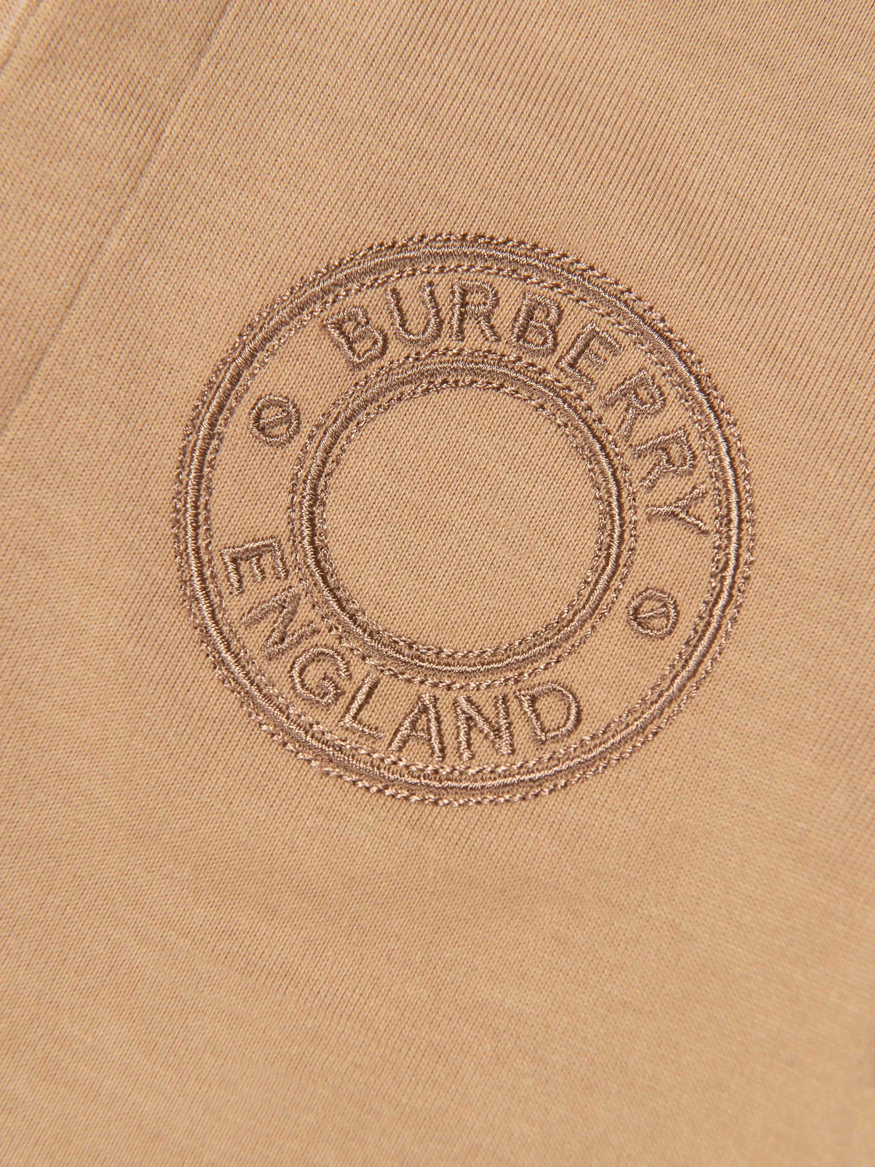 Burberry Baby Boys Mini Roundel Long Sleeve Polo Shirt In Beige