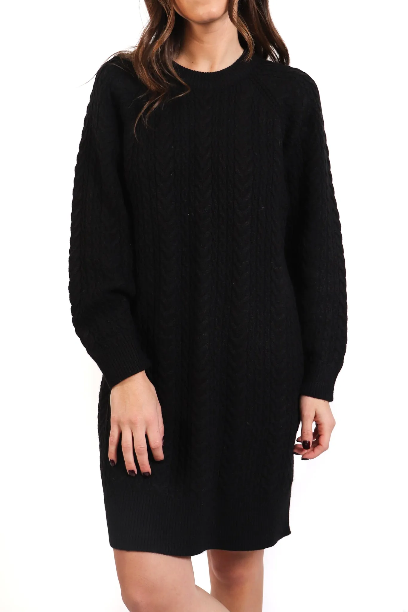 Cable Knit Sweater Dress