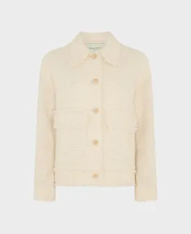 Carlisle Cotton Blend Oversized Boucle Jacket