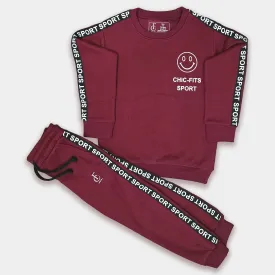 Chic-Fits Maroon Sport Out-Fit