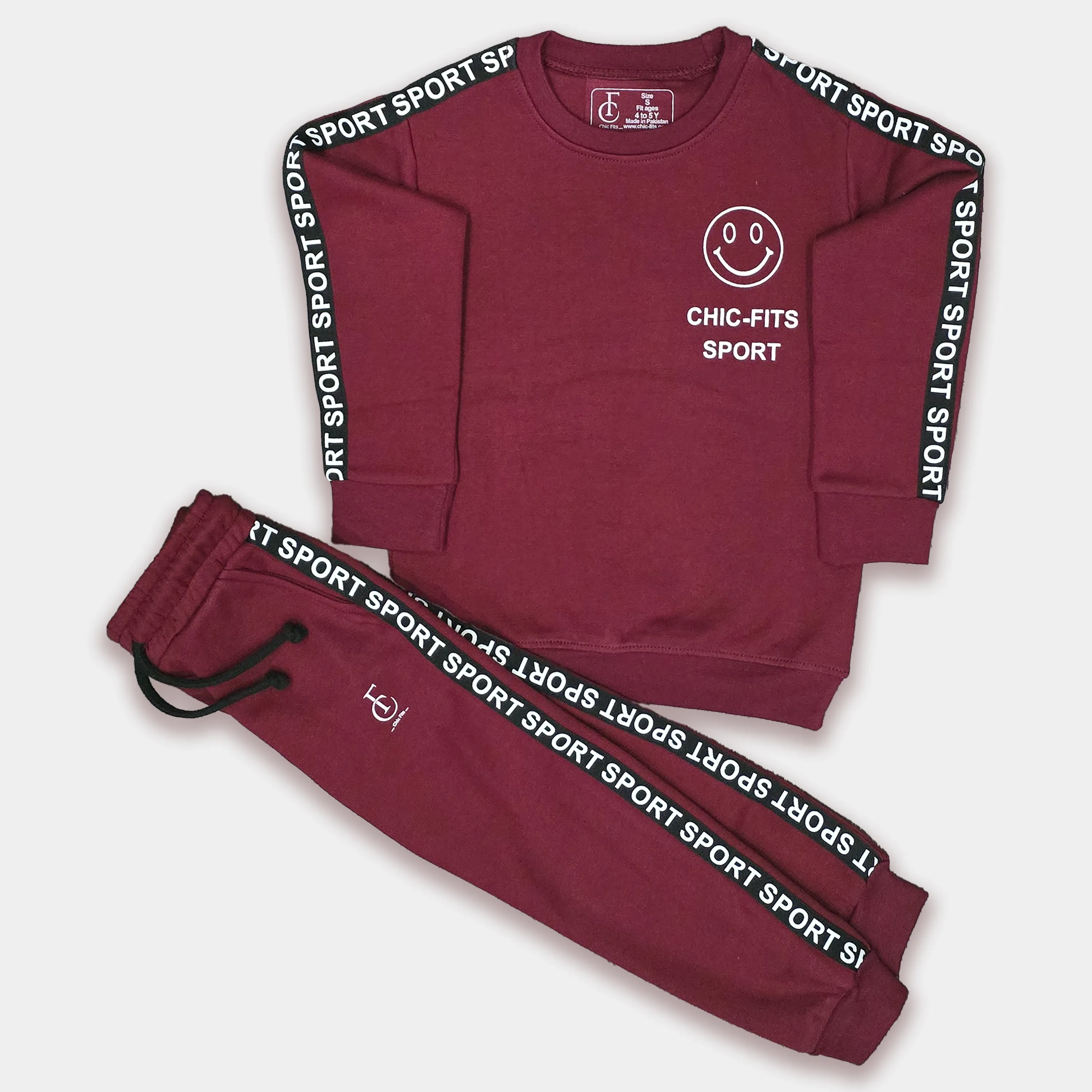 Chic-Fits Maroon Sport Out-Fit