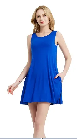Chic Sleeveless T-shirt Dress
