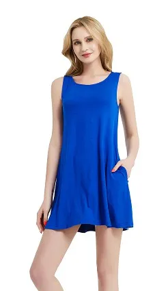Chic Sleeveless T-shirt Dress