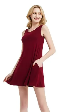 Chic Sleeveless T-shirt Dress