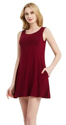 Chic Sleeveless T-shirt Dress