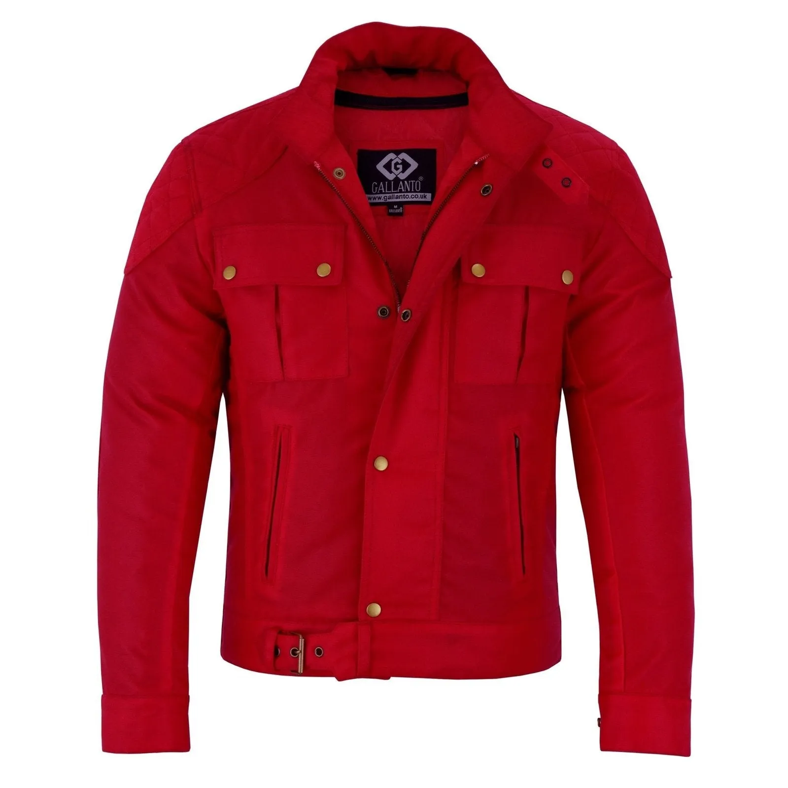 Classic Brown Waxed Cotton Motorcycle Jacket Textile Biker