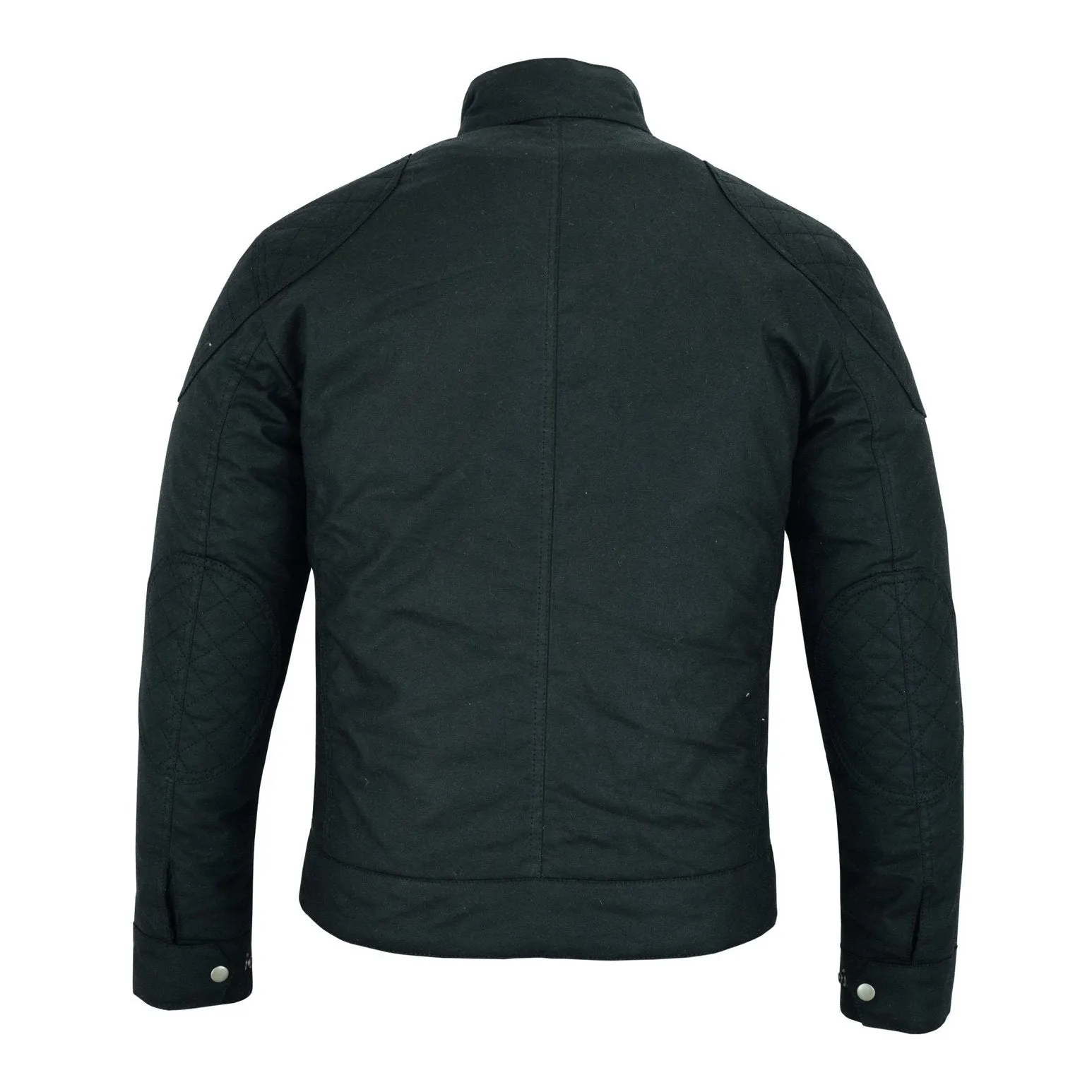 Classic Brown Waxed Cotton Motorcycle Jacket Textile Biker