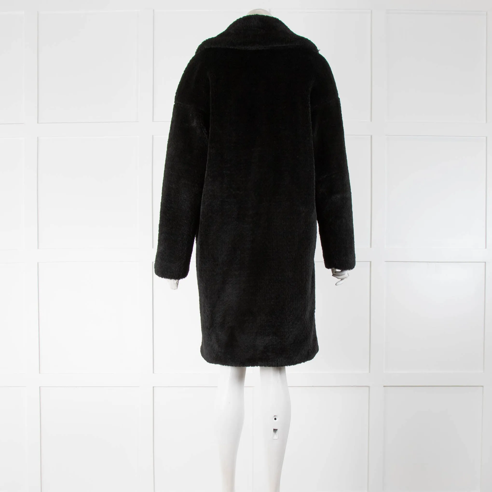 Claudie Pierlot Black Teddy Coat