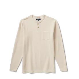 Companion Long Sleeve Thermal Henley - Almond Paste