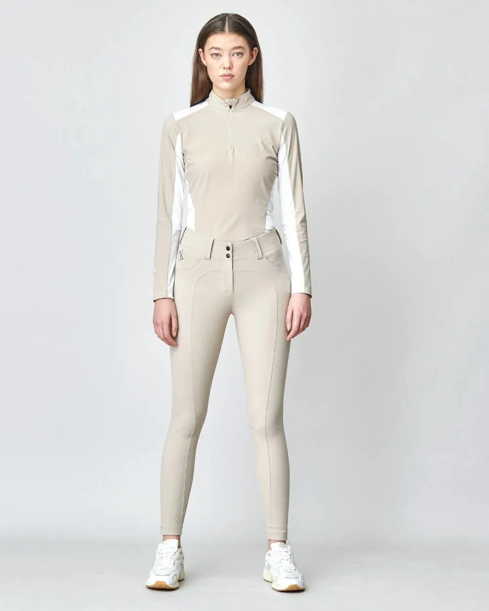 Compression Performance Breeches Tan
