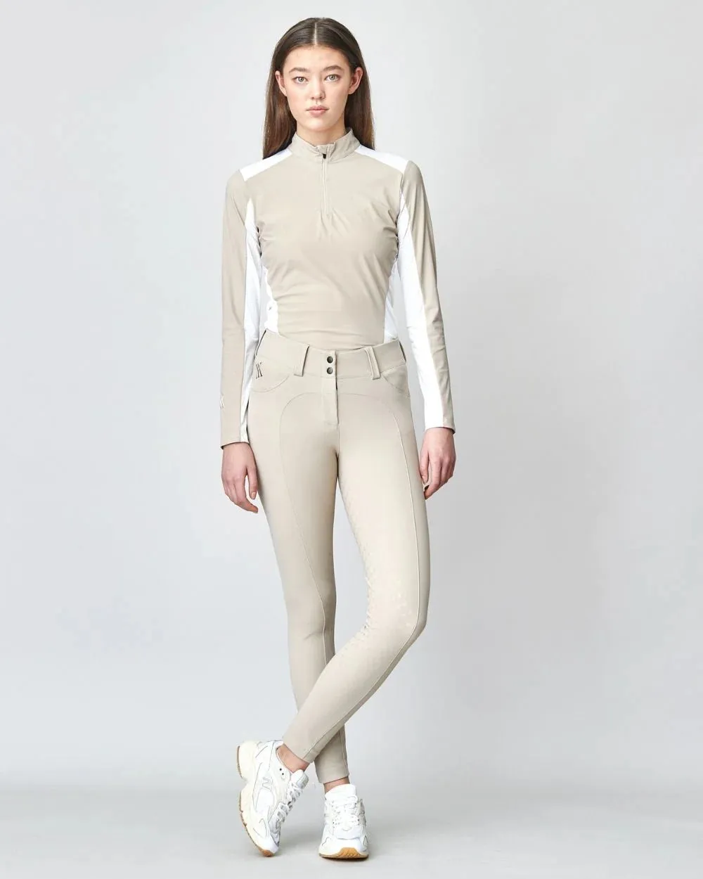 Compression Performance Breeches Tan