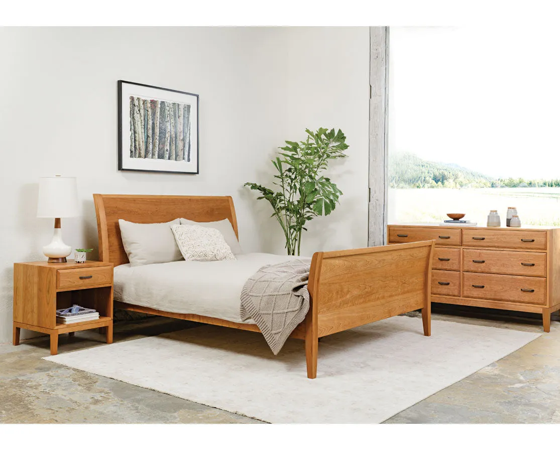 Contemporary Sleigh Bed