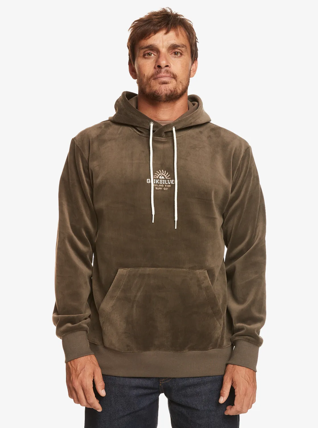 Cord Hoodie - Major Brown