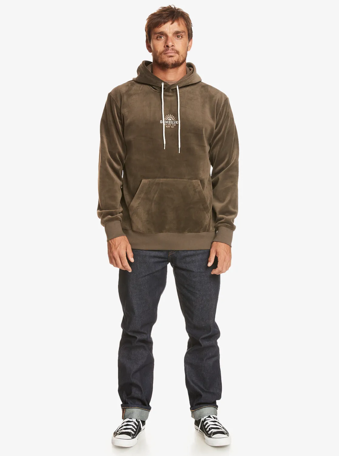 Cord Hoodie - Major Brown