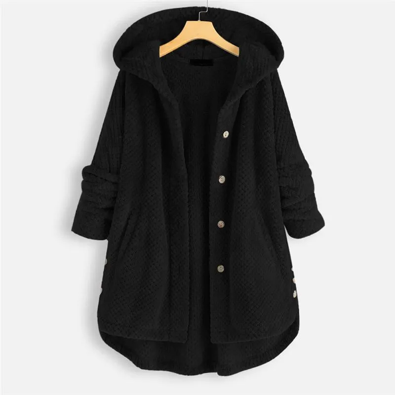 Cosy Hooded Teddy Coat
