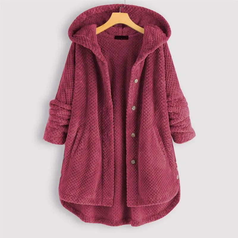 Cosy Hooded Teddy Coat