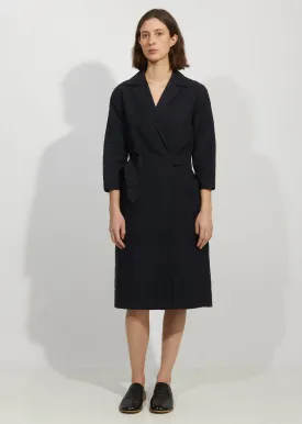 Cotton & Linen Overall Wrap Dress