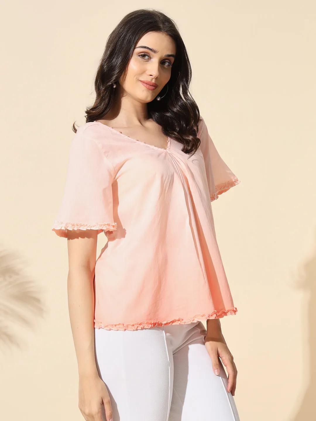 Cotton Ombre Flared Top- #TP015