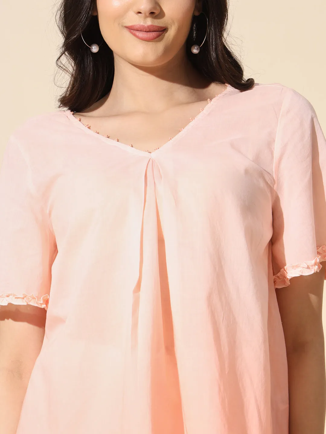 Cotton Ombre Flared Top- #TP015