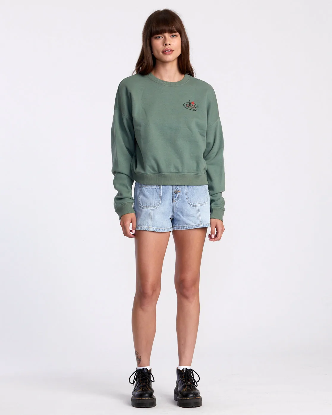 Court Crew Neck Sweatshirt - Jade