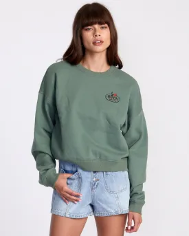 Court Crew Neck Sweatshirt - Jade