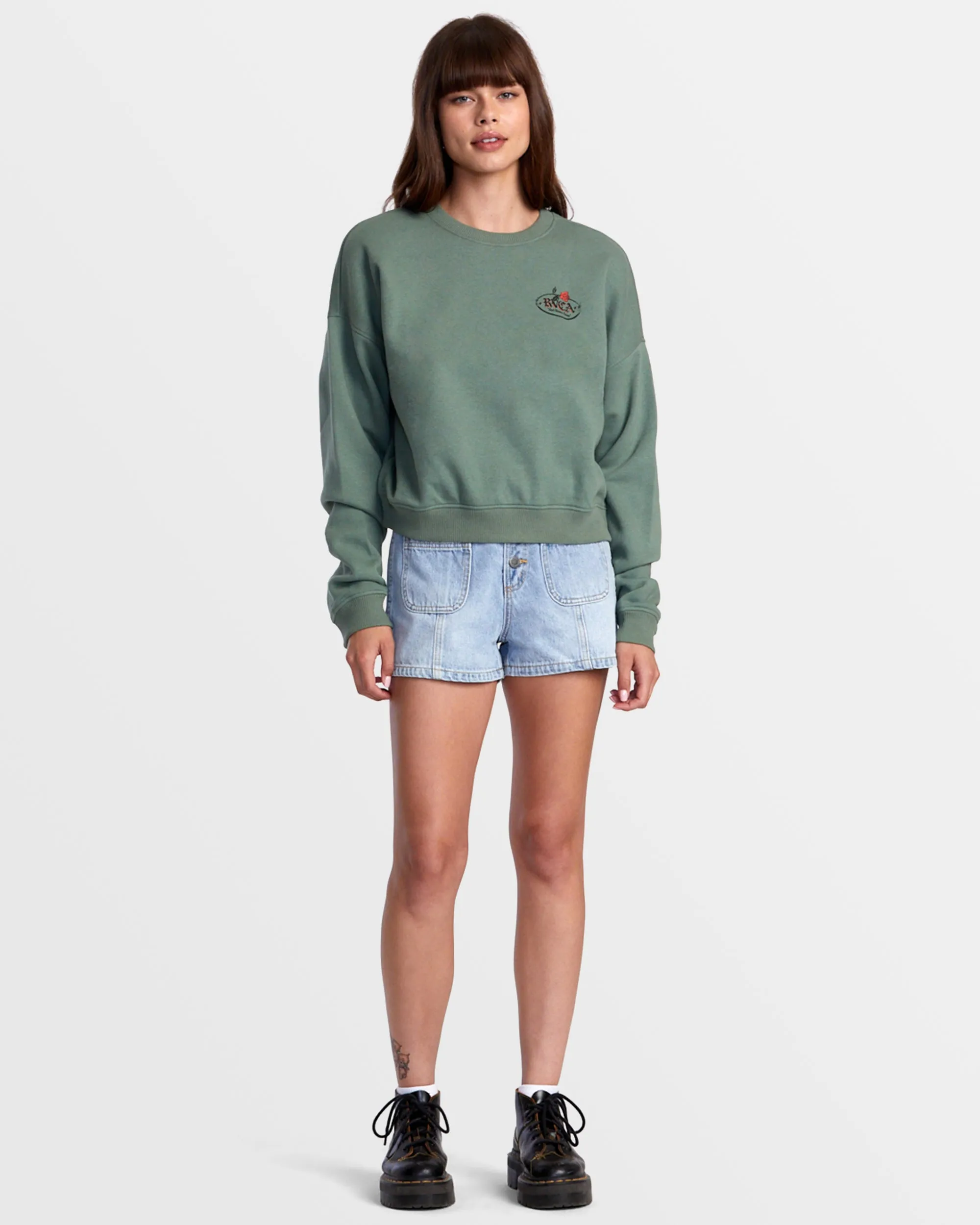Court Crew Neck Sweatshirt - Jade