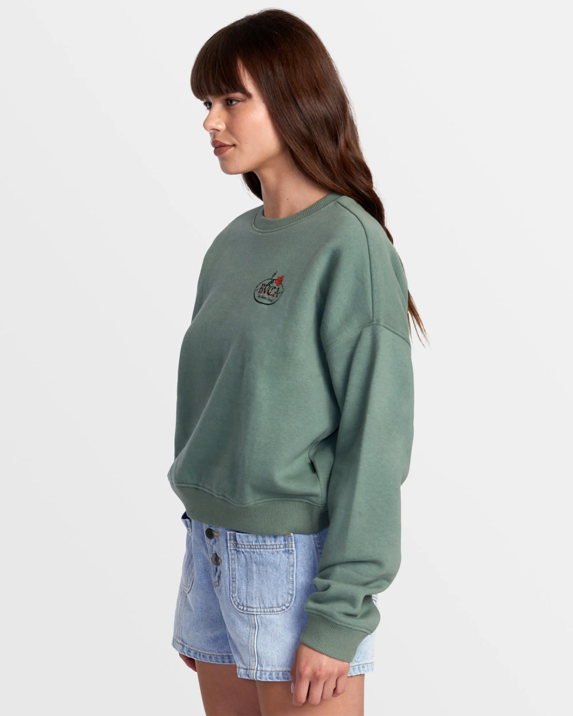 Court Crew Neck Sweatshirt - Jade