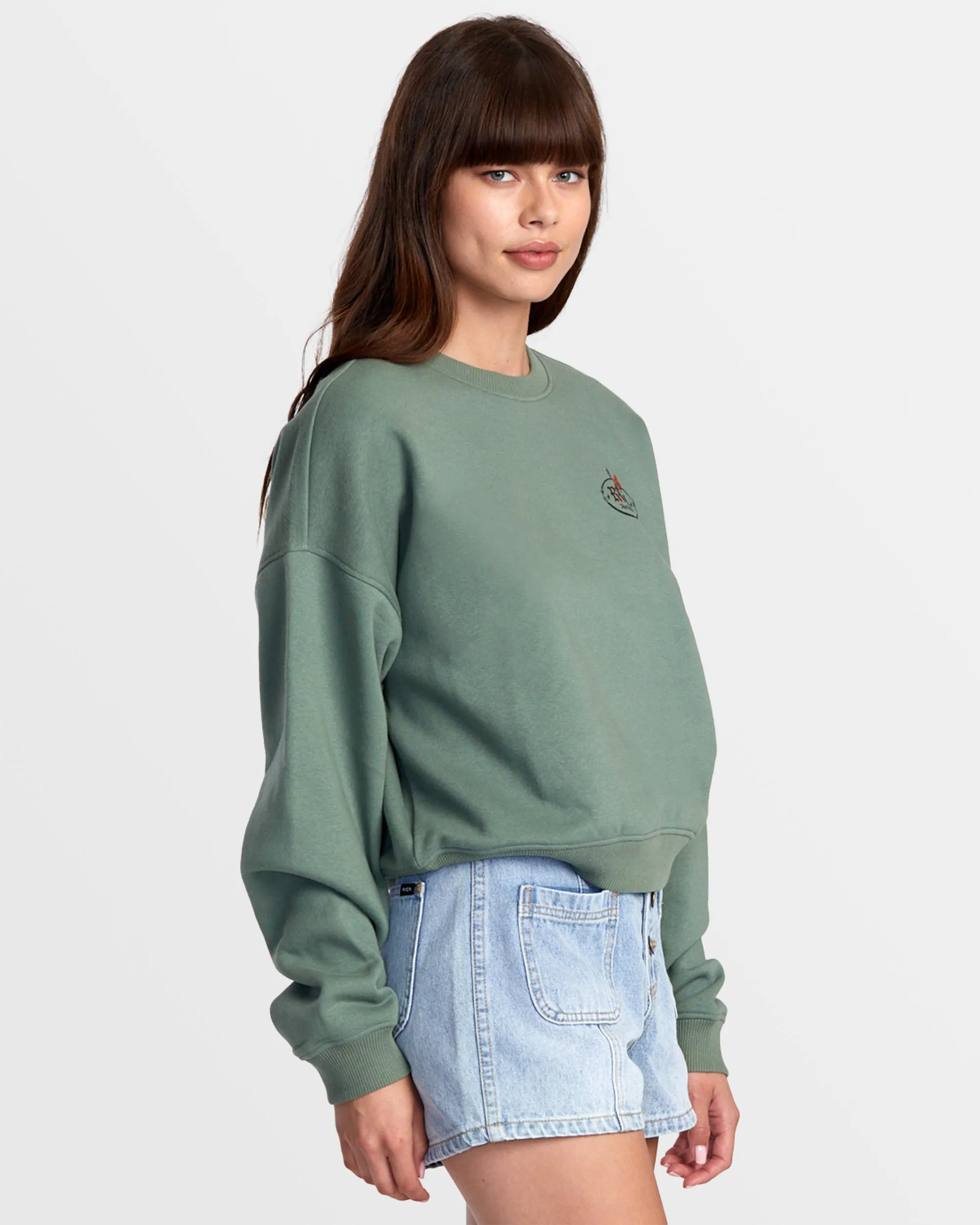 Court Crew Neck Sweatshirt - Jade