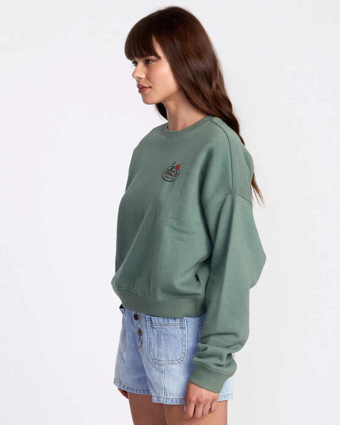 Court Crew Neck Sweatshirt - Jade