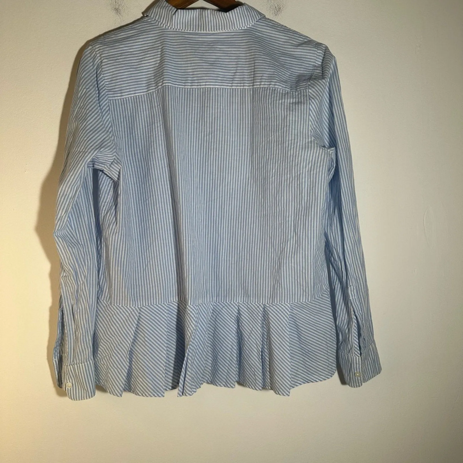 Crown & Ivy Blue Striped Shirt