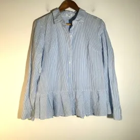 Crown & Ivy Blue Striped Shirt