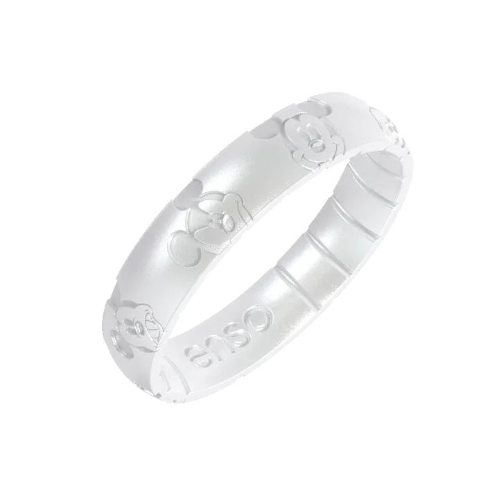 Disney Silicone Ring - Mickey Mouse Emotion - Pearl
