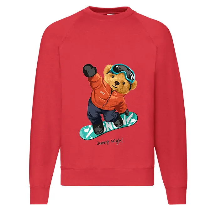 Eco-Friendly Snowboard Bear Pullover