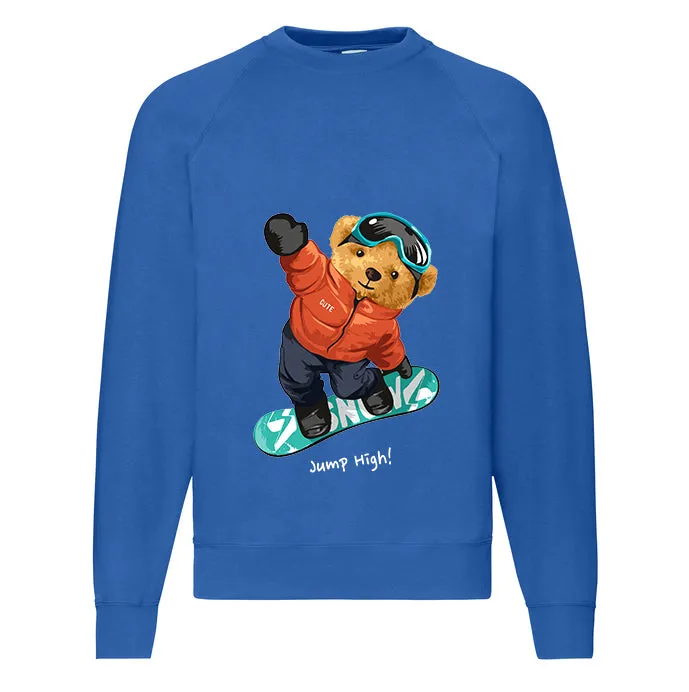 Eco-Friendly Snowboard Bear Pullover